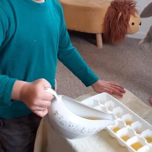 pouring lemon juice